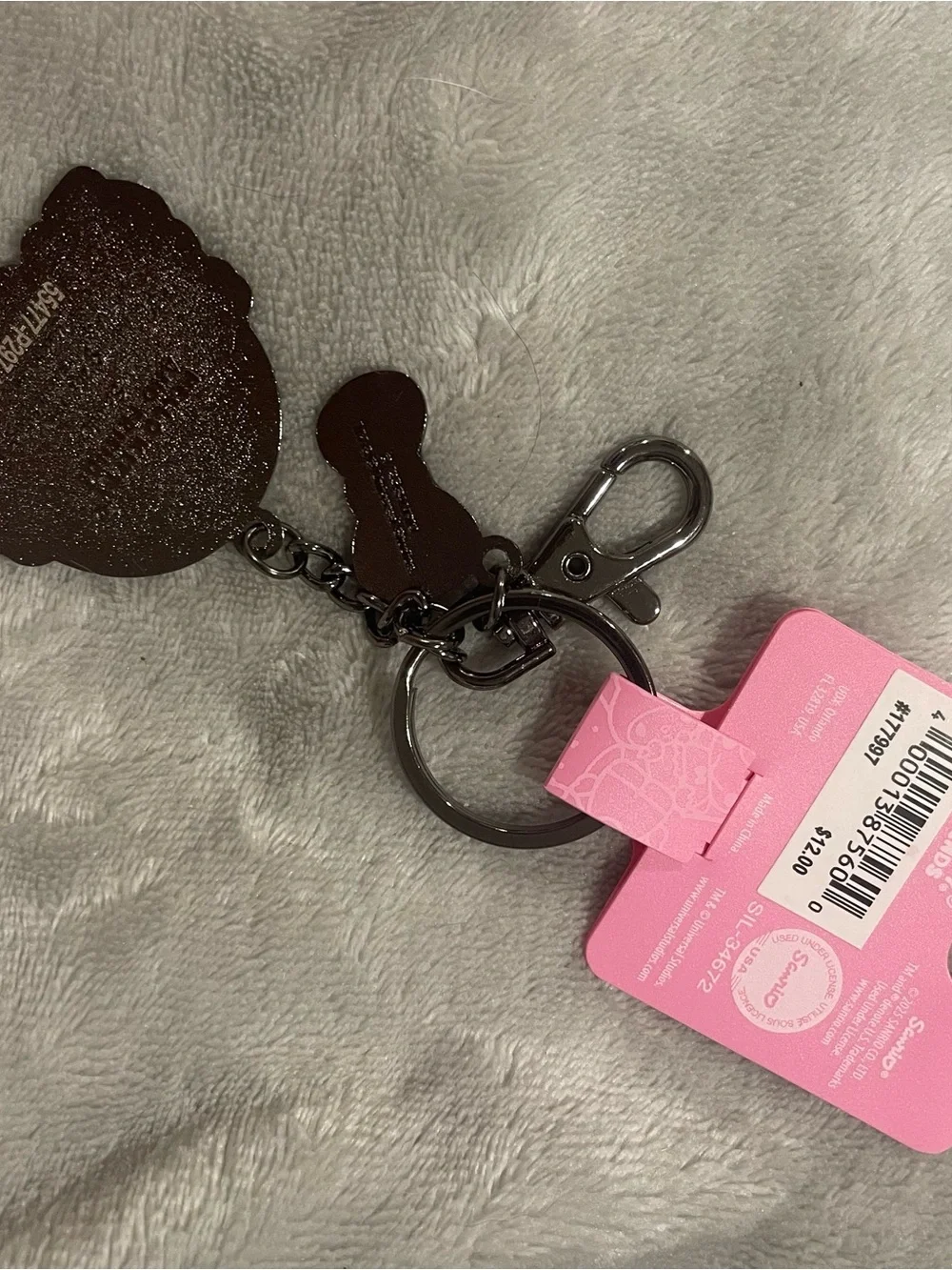 Sanrio Hello Kitty & Friends Keychain with Red Bow and Multicolor Charms